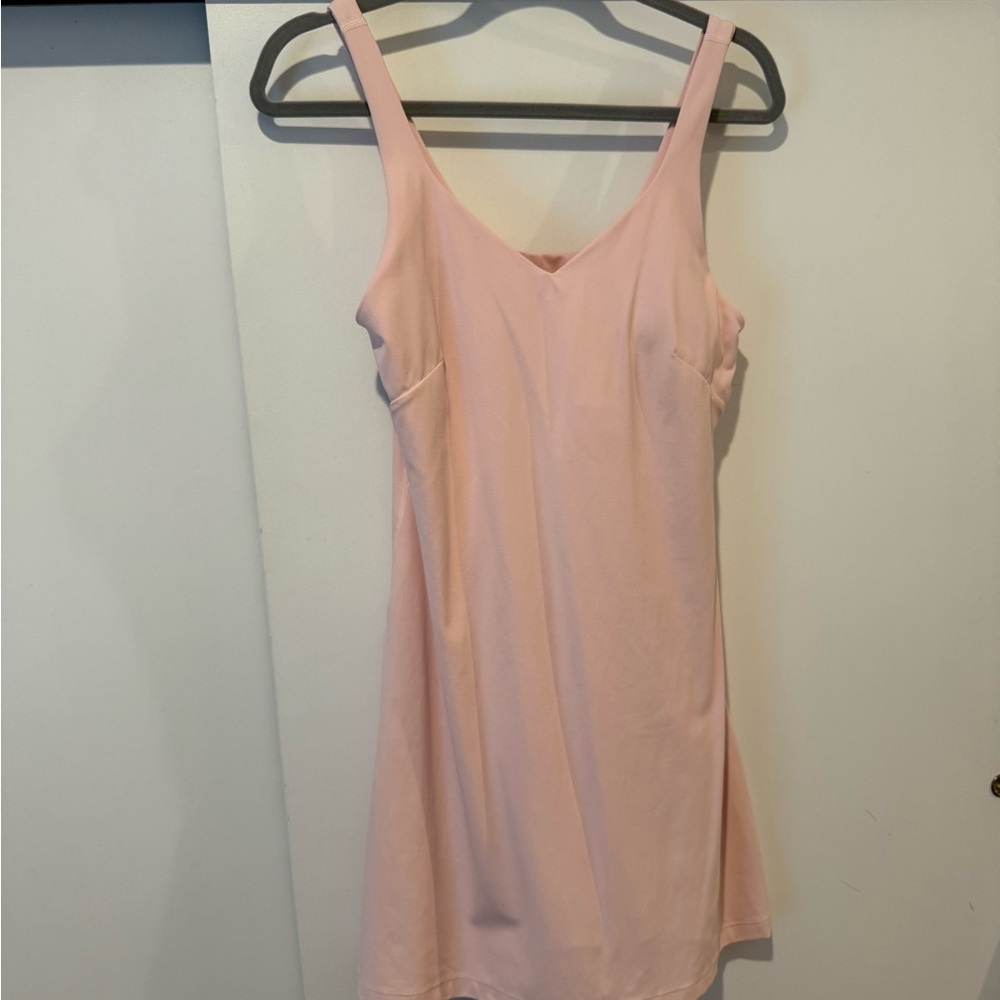 Lululemon Align Dress Flush Pink Sz 10 Great Condition Built In Shorts
